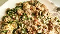 Ground Beef-Spinach Casserole