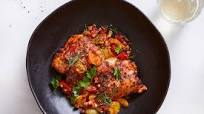 Sheet-Pan Chicken With Jammy Tomatoes and Pancetta Sheet-Pan Chicken With Jammy Tomatoes and Pancetta