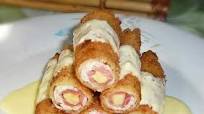 Chicken and Ham with Cheese Rolls Chicken and Ham with Cheese Rolls