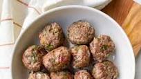 Baked Bison Meatballs Baked Bison Meatballs
