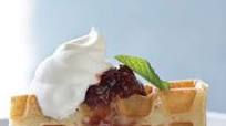 Buttermilk Waffles with French Strawberry Jam Buttermilk Waffles with French Strawberry Jam