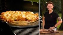 BBQ Chicken Pizza on the Weber Genesis II EX-335 Grill from Kelsey Heidkamp BBQ Chicken Pizza on the Weber Genesis II EX-335 Grill from Kelsey Heidkamp