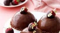 Chocolate Covered Strawberry Mousse Cakes Chocolate Covered Strawberry Mousse Cakes