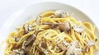 Spaghetti with Mushroom Cream Sauce Spaghetti with Mushroom Cream Sauce