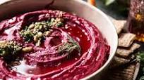Roasted Beet Hummus (VIDEO). Roasted Beet Hummus (VIDEO).