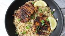 Keto Baked Pork Chops and Rice Skillet Keto Baked Pork Chops and Rice Skillet