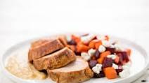 Apple Butter Pork Tenderloin with roasted beets and carrots Apple Butter Pork Tenderloin with roasted beets and carrots