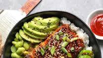 Sriracha Honey Salmon with Sushi Rice Sriracha Honey Salmon with Sushi Rice