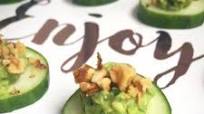 Guacamole Cucumber Coins Guacamole Cucumber Coins