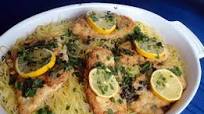 Chicken Francaise Over Spaghetti Chicken Francaise Over Spaghetti