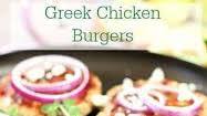 Greek Chicken Burgers Greek Chicken Burgers