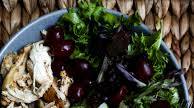 Autumn Salad Bowl with Roasted White Sweet Potatoes Autumn Salad Bowl with Roasted White Sweet Potatoes