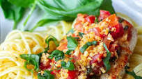 Bruschetta Chicken Pasta with Garlic Breadcrumbs Bruschetta Chicken Pasta with Garlic Breadcrumbs