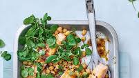 Salmon fillets with ras el hanout butter and chickpeas Salmon fillets with ras el hanout butter and chickpeas