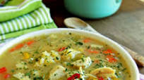 Chicken Corn Soup with Rivels Chicken Corn Soup with Rivels