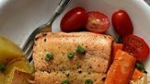 Instant Pot Lemon Butter Garlic Salmon with Homestyle Vegetables Instant Pot Lemon Butter Garlic Salmon with Homestyle Vegetables