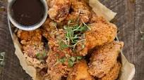 Chicken & Waffle Wings with Bourbon Maple Syrup Chicken & Waffle Wings with Bourbon Maple Syrup