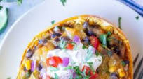 Spaghetti Squash Enchilada Boats Spaghetti Squash Enchilada Boats
