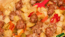 Baked Potatoes And Sweet Italian Sausage Baked Potatoes And Sweet Italian Sausage
