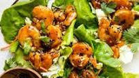 Sticky Shrimp Lettuce Wraps Sticky Shrimp Lettuce Wraps