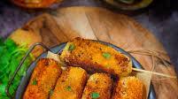 Air fried Paneer Bread Rolls Air fried Paneer Bread Rolls