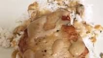 Pork Chops with mushroom gravy Pork Chops with mushroom gravy