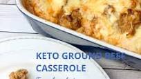 Keto ground beef casserole with cauliflower Keto ground beef casserole with cauliflower