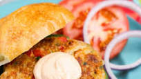 Cajun Shrimp Burger Cajun Shrimp Burger