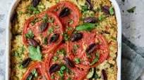 Greek Brown Rice and Vegetable Casserole Greek Brown Rice and Vegetable Casserole