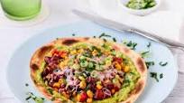 Vegetarian Bean & Corn Tostada Vegetarian Bean & Corn Tostada