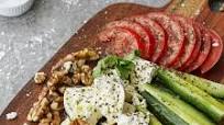 Low carb vegetarian Mediterranean breakfast plate Low carb vegetarian Mediterranean breakfast plate