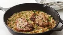Skillet Pork Chops and Rice for Two Skillet Pork Chops and Rice for Two