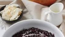 Coconut Black Rice Pudding with Mango Coconut Black Rice Pudding with Mango