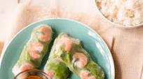 Shrimp Spring Rolls with Spicy Peanut Dipping Sauce Shrimp Spring Rolls with Spicy Peanut Dipping Sauce