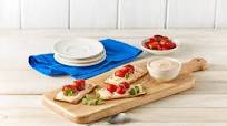 Tostadas con dip de pechuga de pavo Tostadas con dip de pechuga de pavo