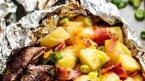 Garlic Steak & Cheesy Bacon Potato Hash Foil Packs Garlic Steak & Cheesy Bacon Potato Hash Foil Packs