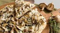 Seeded Pizza with Mushrooms and Taleggio Seeded Pizza with Mushrooms and Taleggio