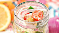 Mason Jar Keto Greek Salad Mason Jar Keto Greek Salad