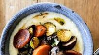 Coffee Glazed Roasted Vegetables with Mascarpone Polenta Coffee Glazed Roasted Vegetables with Mascarpone Polenta