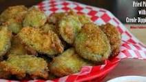 Fried Dill Pickles with Creole Dipping Sauce Fried Dill Pickles with Creole Dipping Sauce
