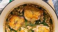 Chicken Thighs with White Beans and Spinach Chicken Thighs with White Beans and Spinach