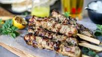 Greek Souvlaki Pork with Ladolemono Greek Souvlaki Pork with Ladolemono