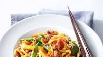 Hoisin pork and noodle stir-fry Hoisin pork and noodle stir-fry