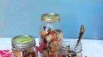 Portable Cherry Caprese Panzanella Salad Portable Cherry Caprese Panzanella Salad