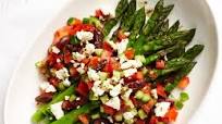 Asparagus with Greek Salad Dressing Asparagus with Greek Salad Dressing