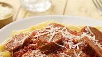 Spaghetti with Hot Italian Turkey Sausage Spaghetti with Hot Italian Turkey Sausage