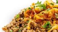 Lentils and Bulgur Wheat with Caramelized Onions Lentils and Bulgur Wheat with Caramelized Onions
