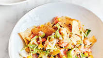 Spicy Salmon Tartare and Corn Salad with Pita Chips Spicy Salmon Tartare and Corn Salad with Pita Chips