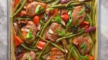 Sheet Pan Sweet and Spicy Pork (Whole30, Gluten-free) Sheet Pan Sweet and Spicy Pork (Whole30, Gluten-free)