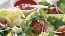 Joyce's Vietnamese Chicken Meatballs in Lettuce Wraps Joyce's Vietnamese Chicken Meatballs in Lettuce Wraps